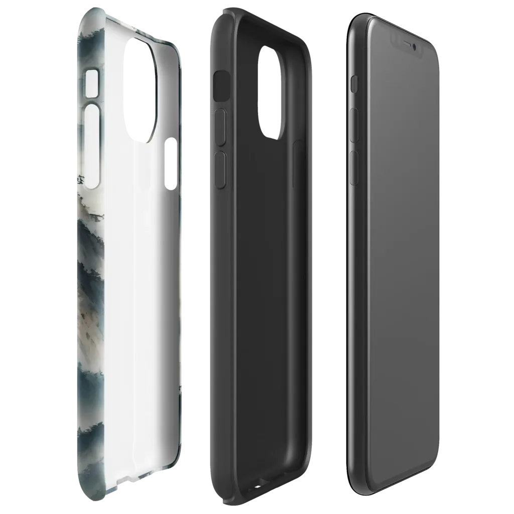 Mistbound Mountains on Tough Case for iPhone® — Right