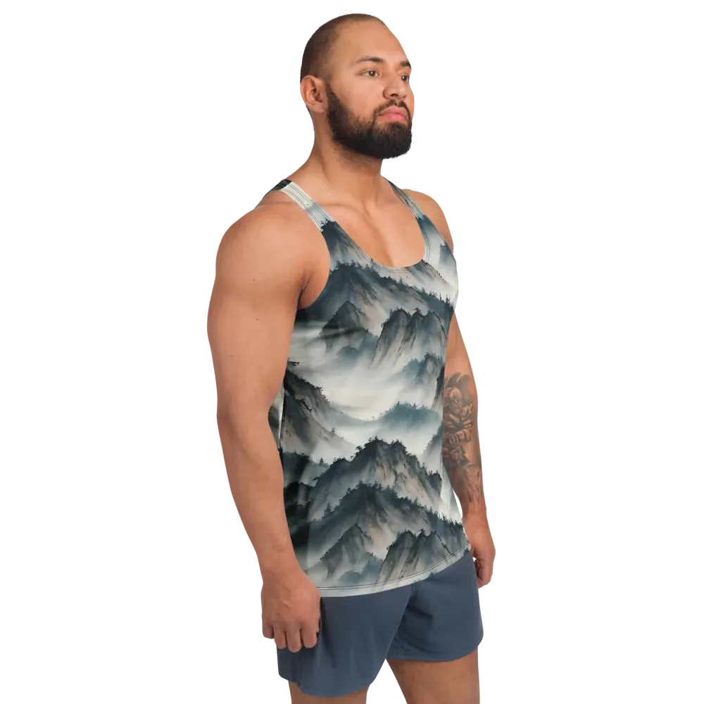 Mistbound Mountains on Men's Tank Top — Right Front