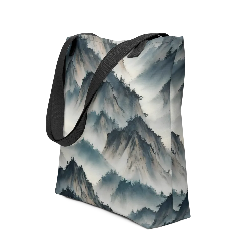 Mistbound Mountains on Tote Bag — Front
