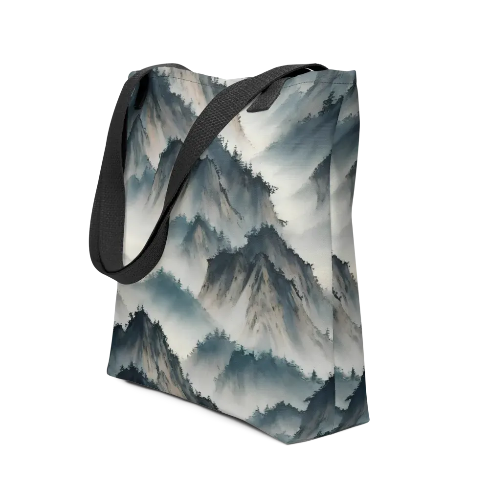 Mistbound Mountains on Tote Bag — Front
