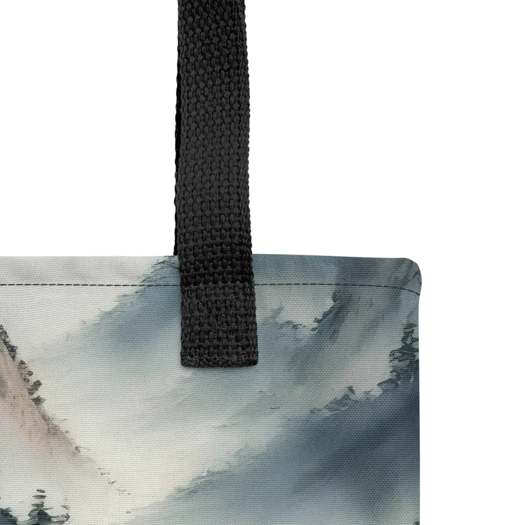 Mistbound Mountains on Tote Bag — Product details