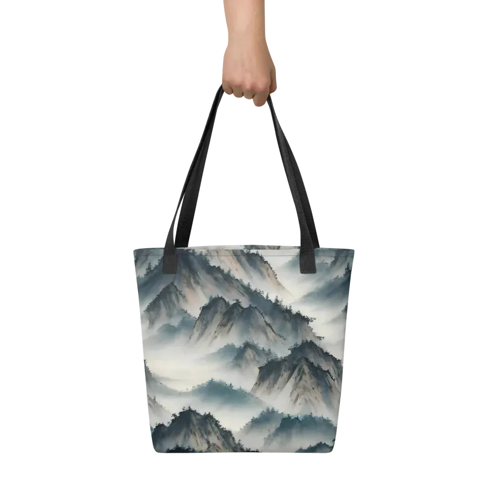 Mistbound Mountains on Tote Bag — Front