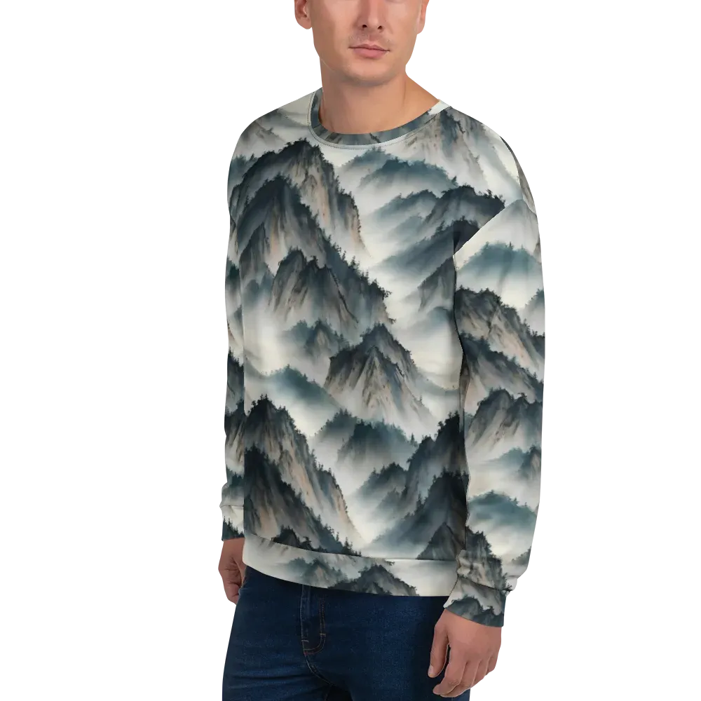 Mistbound Mountains on Sweatshirt — Left Front