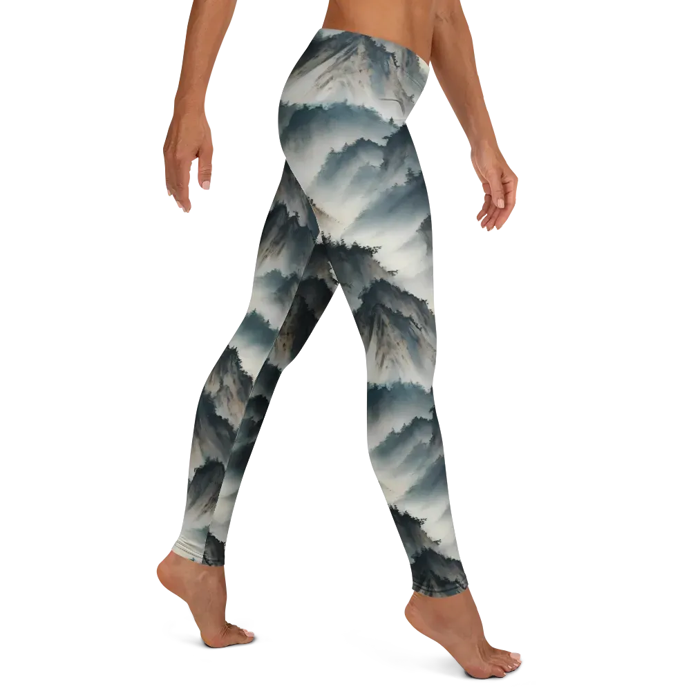 Mistbound Mountains on Leggings — Right
