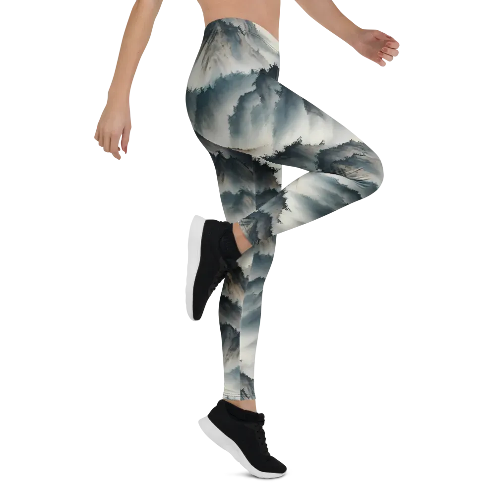 Mistbound Mountains on Leggings — Right