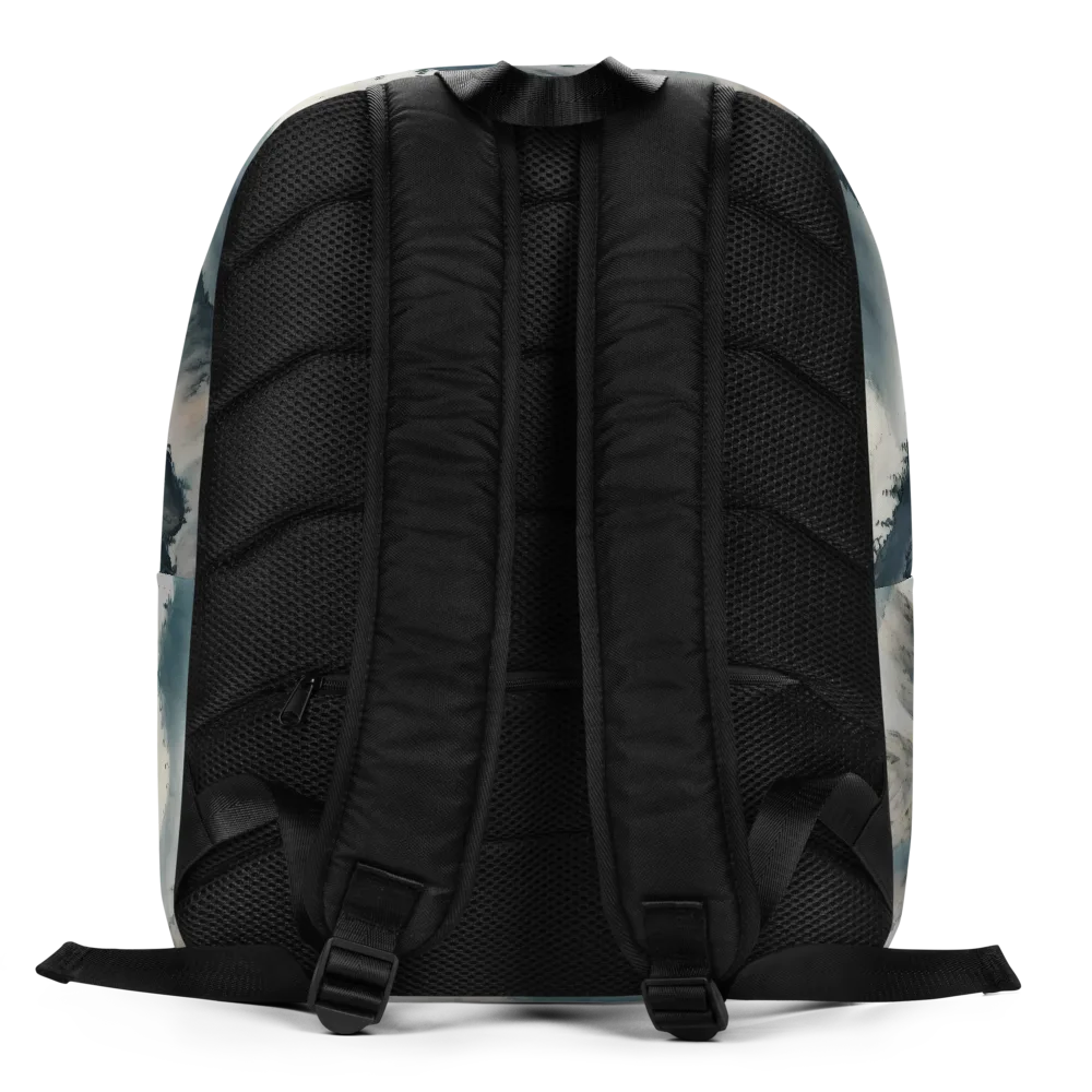 Mistbound Mountains on Minimalist Backpack — Back