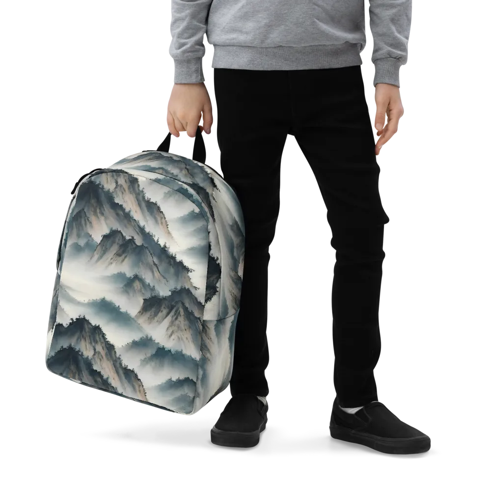 Mistbound Mountains on Minimalist Backpack — Zoomed-in