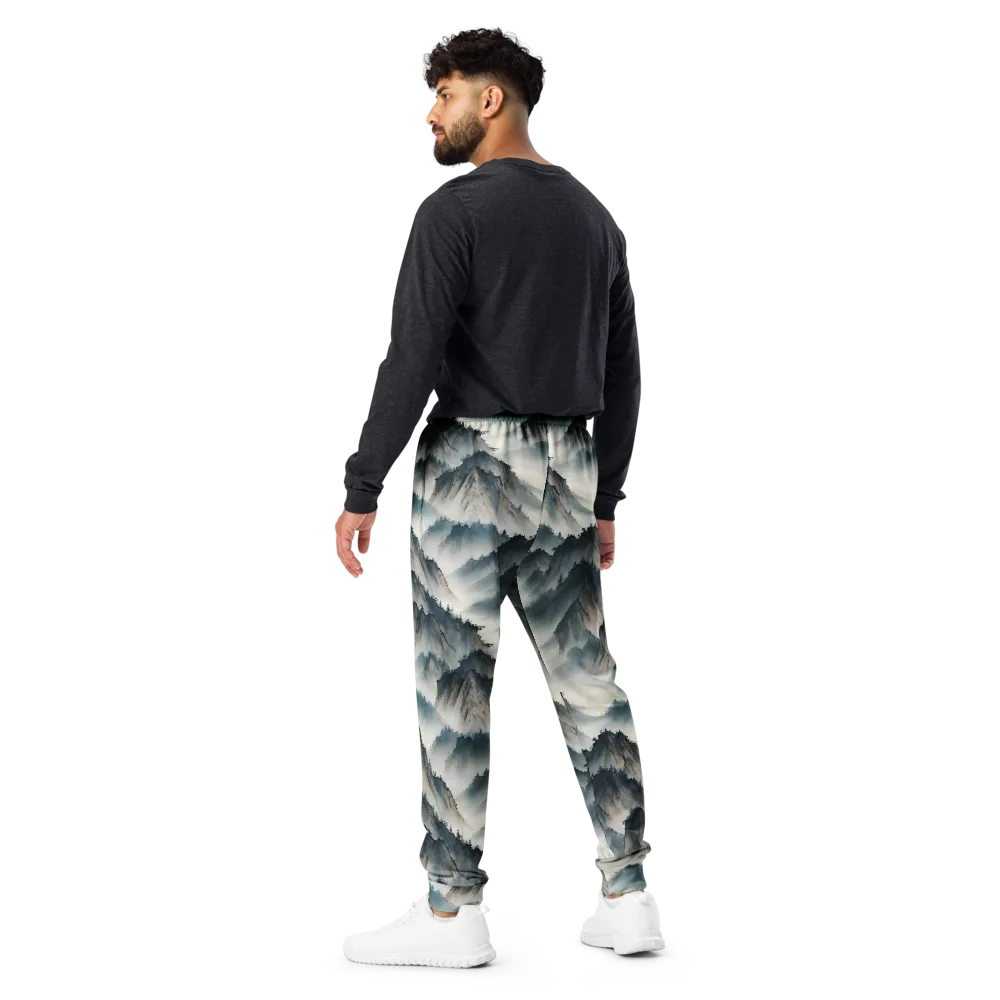 Mistbound Mountains on Men's Joggers — Back
