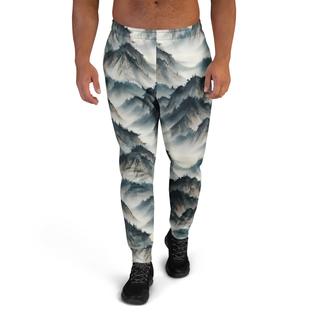Mistbound Mountains on Men's Joggers — Front