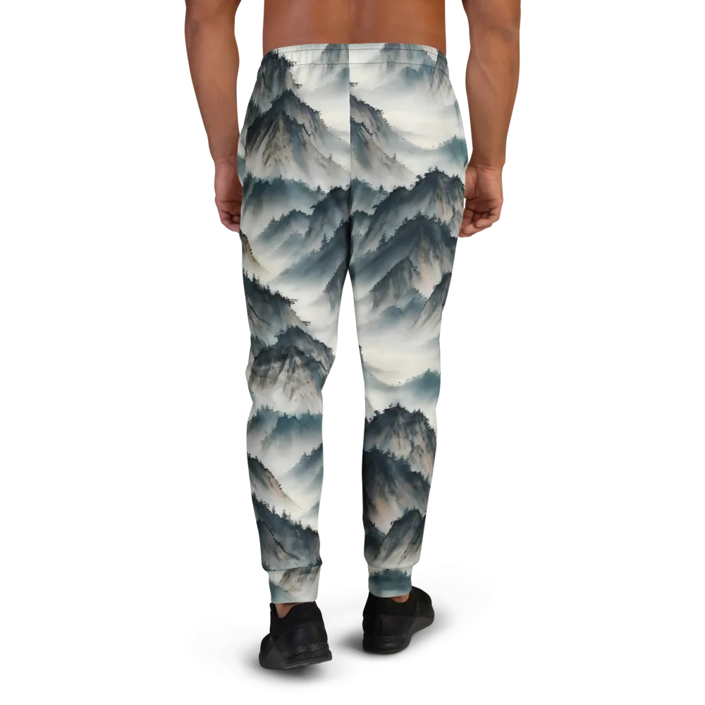 Mistbound Mountains on Men's Joggers — Back