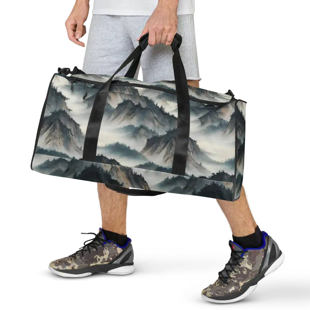 Mistbound Mountains on Duffle Bag — Front