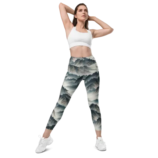Mistbound Mountains on a Leggings with Pockets