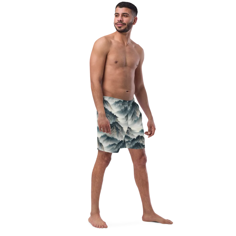 Mistbound Mountains on Swim Trunks — Right Front