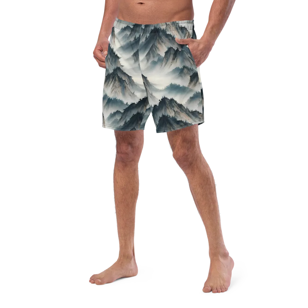 Mistbound Mountains on Swim Trunks — Left Front