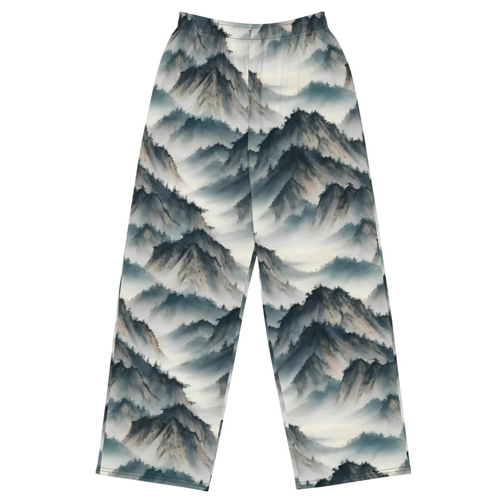 Mistbound Mountains on Wide-Leg Pants — Front