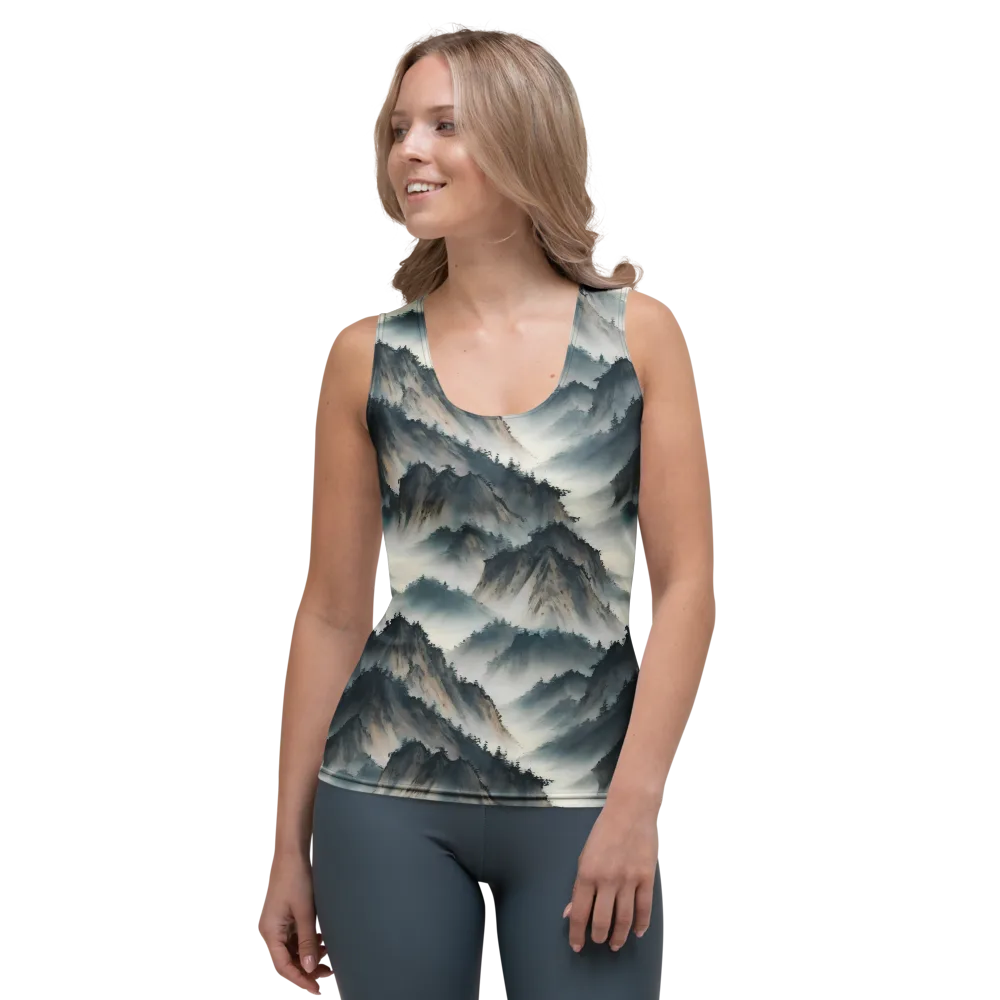 Mistbound Mountains on Women's Tank Top — Front