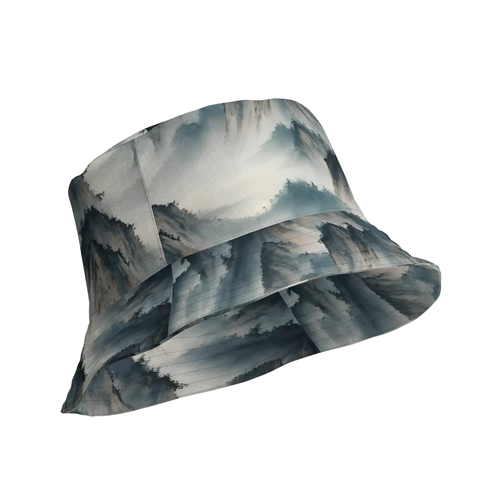 Mistbound Mountains on Reversible Bucket Hat — Product details Outside