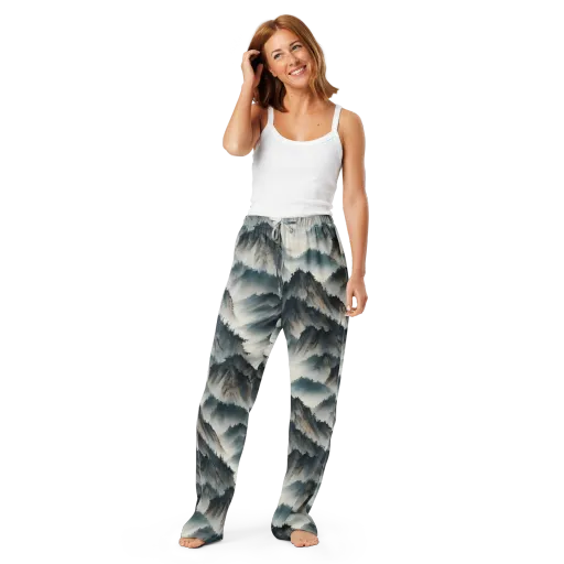 Mistbound Mountains on a Women's Pajama Pants