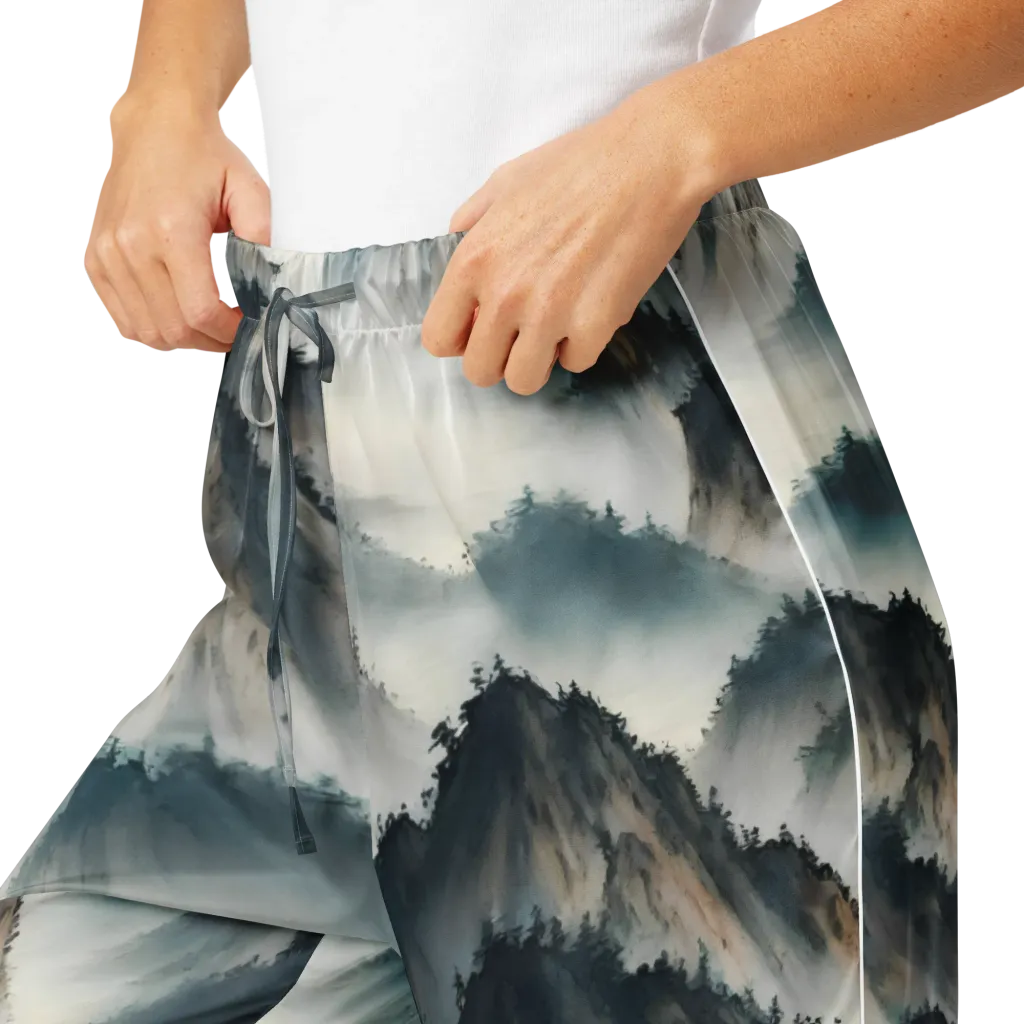 Mistbound Mountains on Women's Pajama Pants — Product details