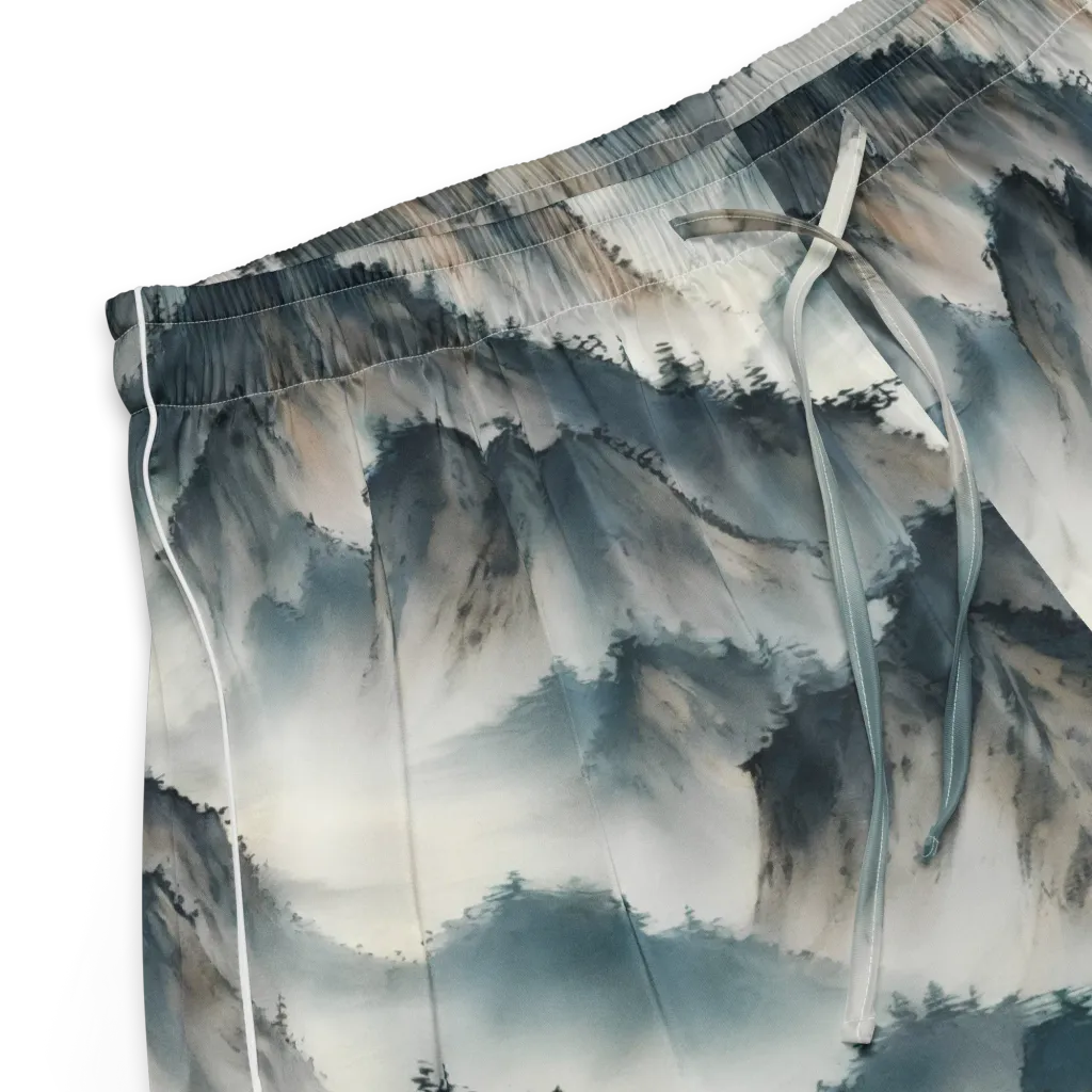Mistbound Mountains on Women's Pajama Shorts — Product details