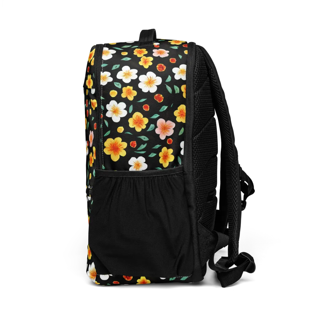 Sunlit Blossoms on Utility Backpack — Left