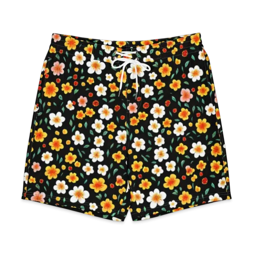 Sunlit Blossoms on a Men's Board Shorts