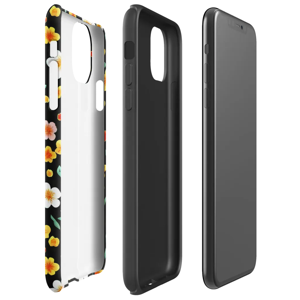 Sunlit Blossoms on Tough Case for iPhone® — Right