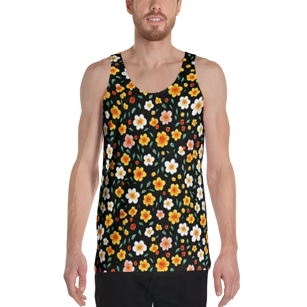 Sunlit Blossoms on Men's Tank Top — Front