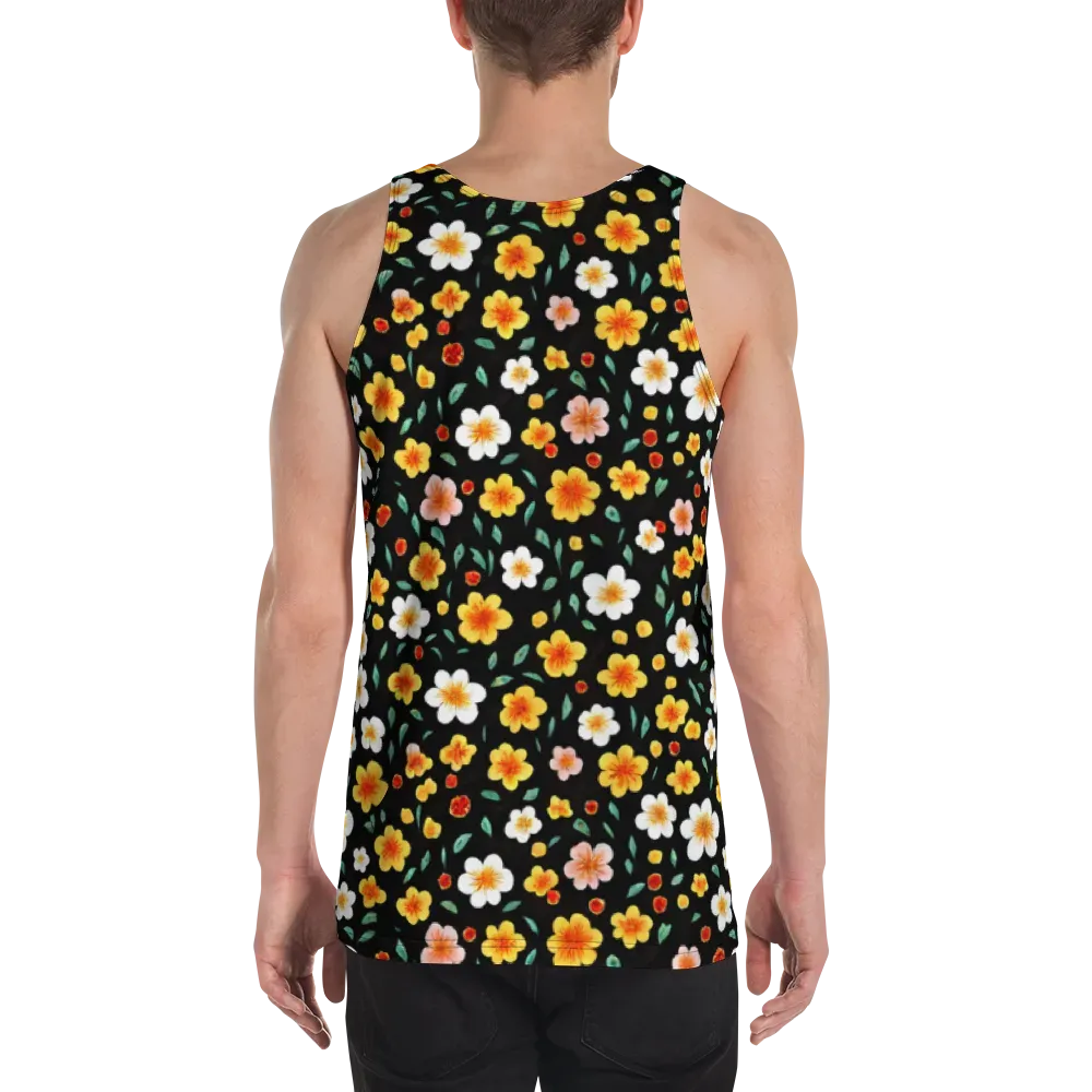 Sunlit Blossoms on Men's Tank Top — Back