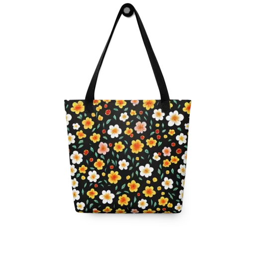 Sunlit Blossoms on a Tote Bag
