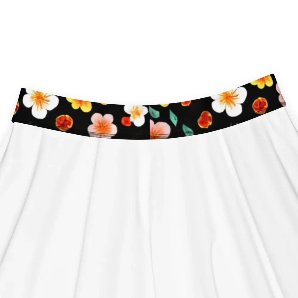 Sunlit Blossoms on Skater Skirt — Product details