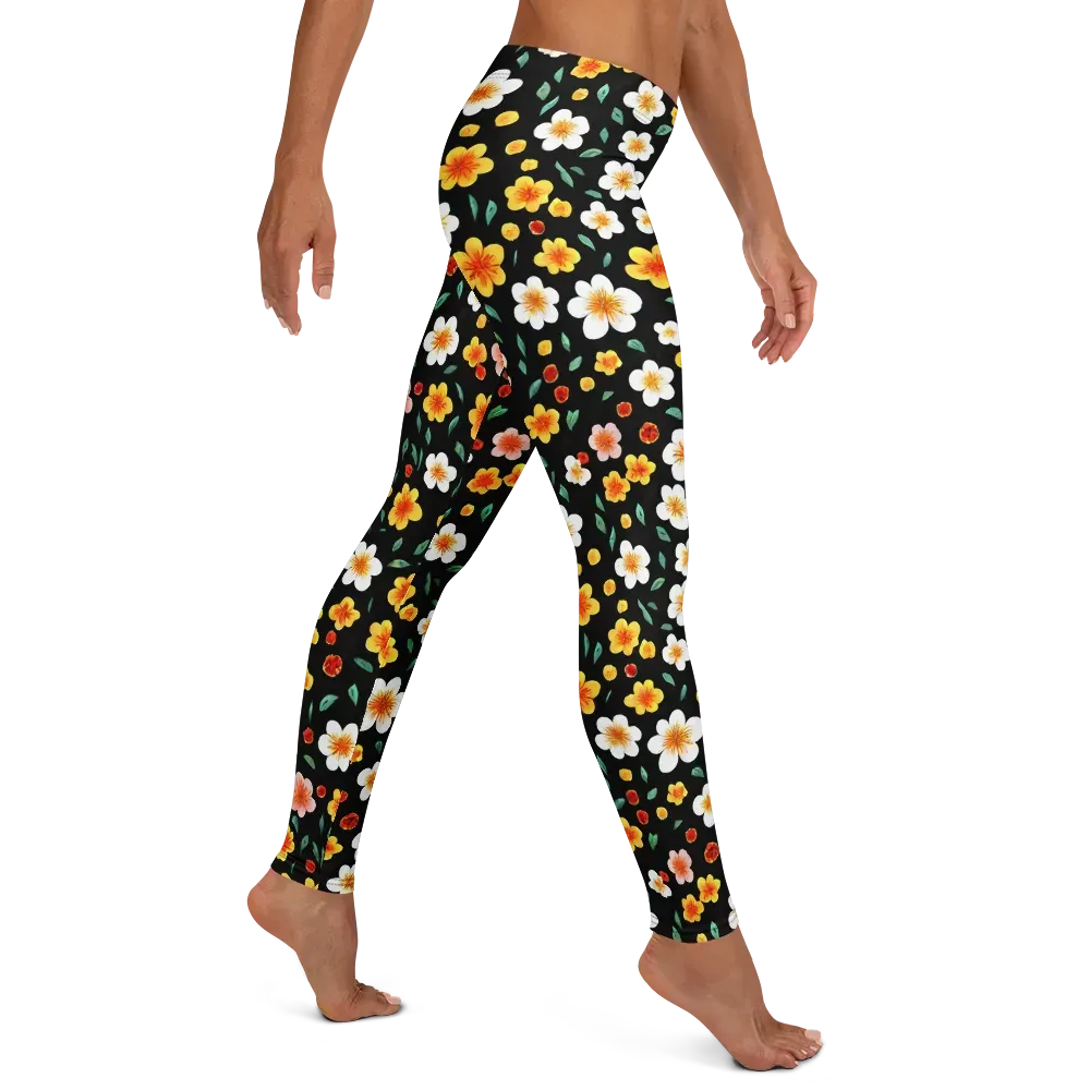 Sunlit Blossoms on Leggings — Right
