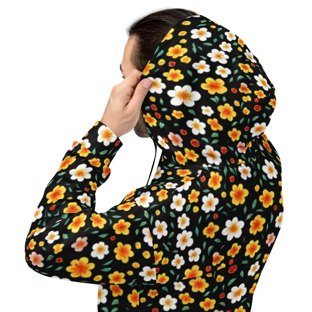 Sunlit Blossoms on Hoodie — Back
