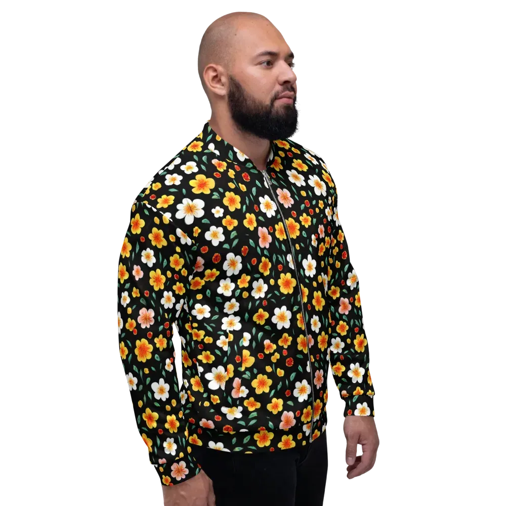 Sunlit Blossoms on Bomber Jacket — Right