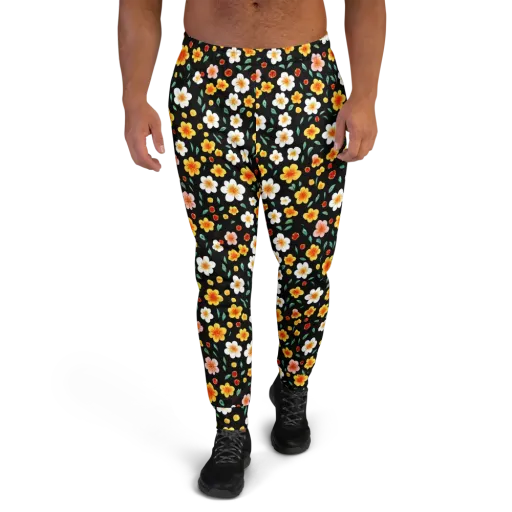 Sunlit Blossoms on a Men's Joggers
