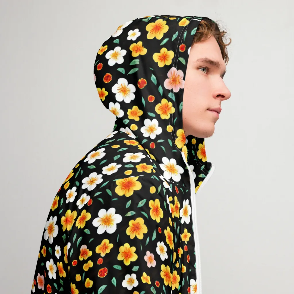 Sunlit Blossoms on Men's Windbreaker — Right