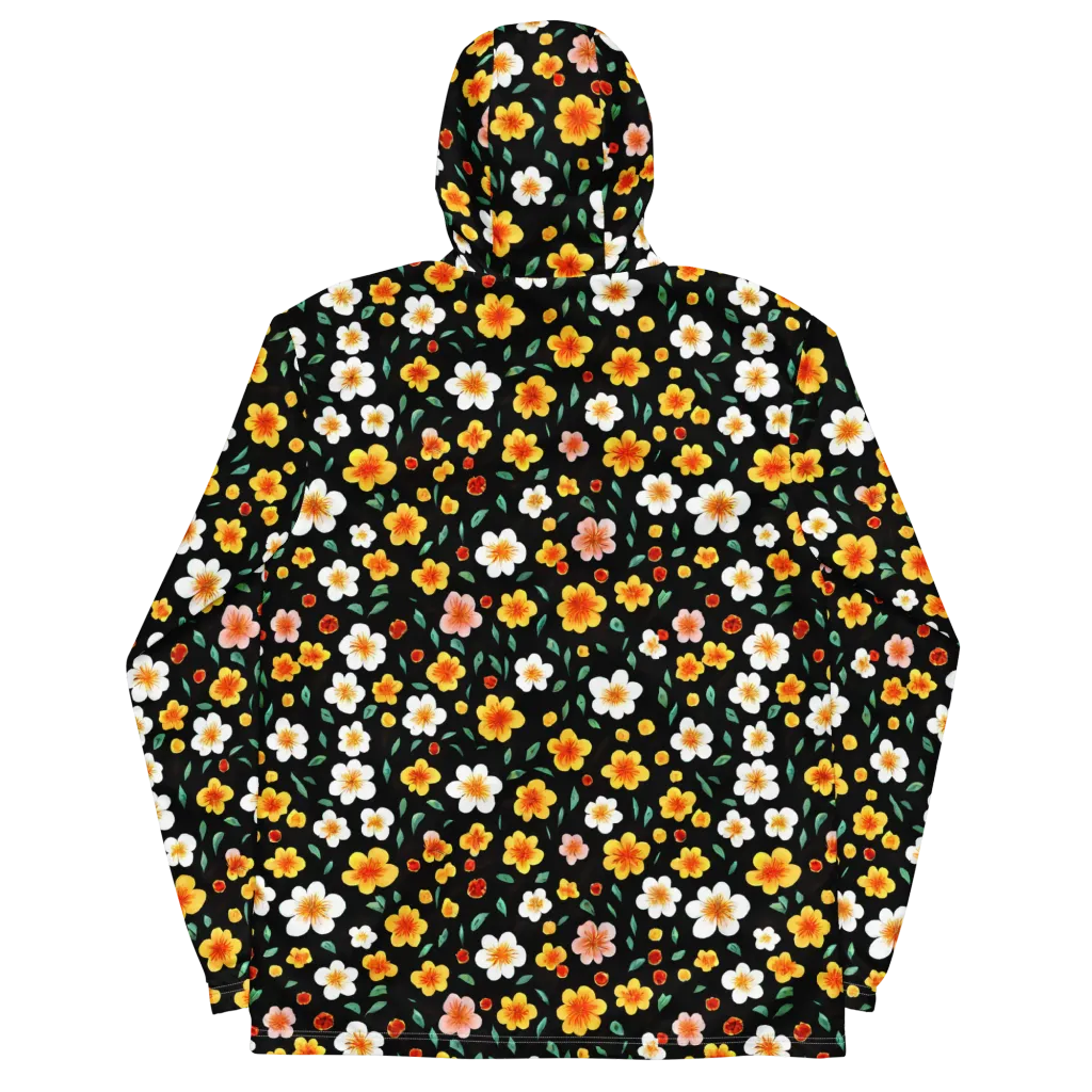 Sunlit Blossoms on Men's Windbreaker — Back