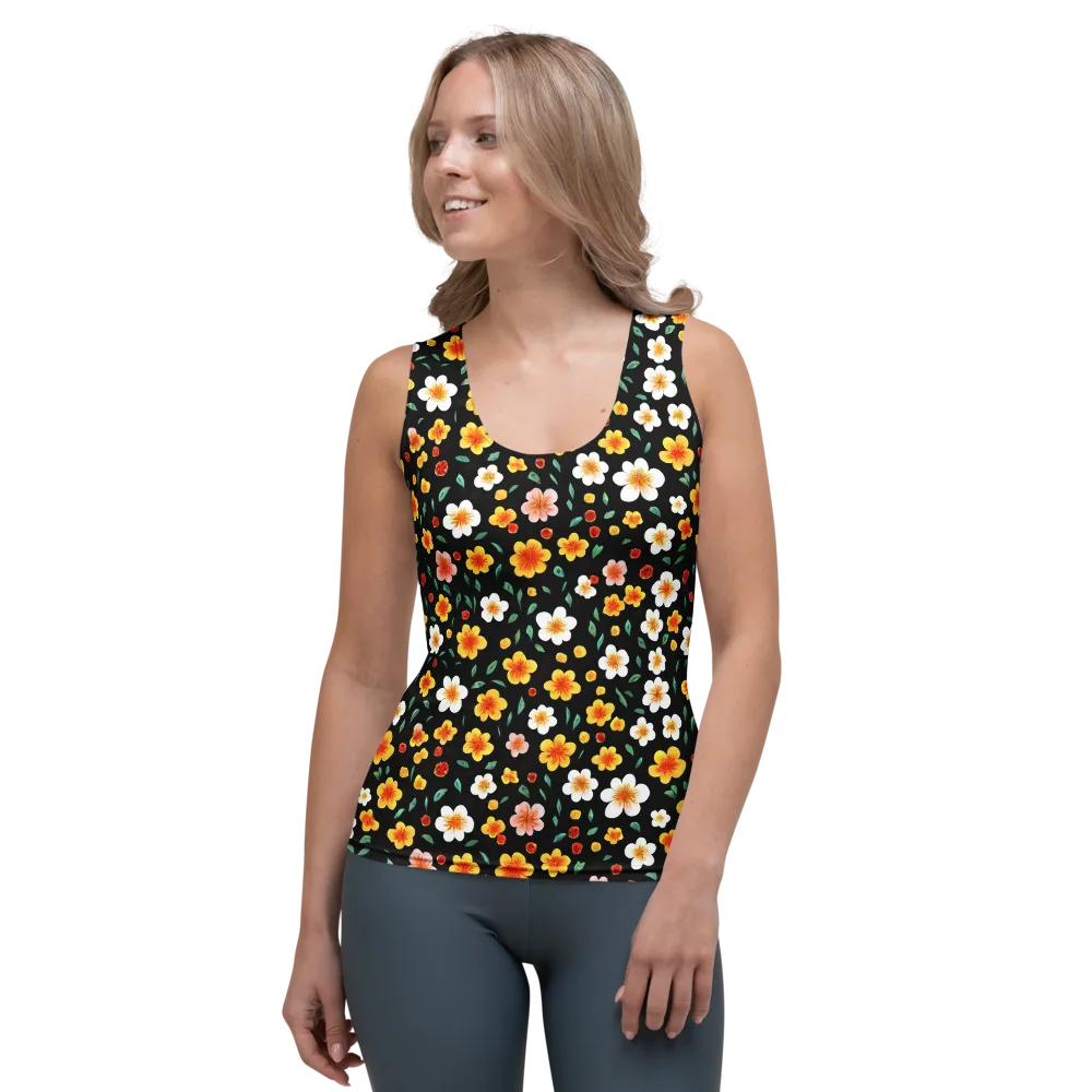 Sunlit Blossoms on Women's Tank Top — Front