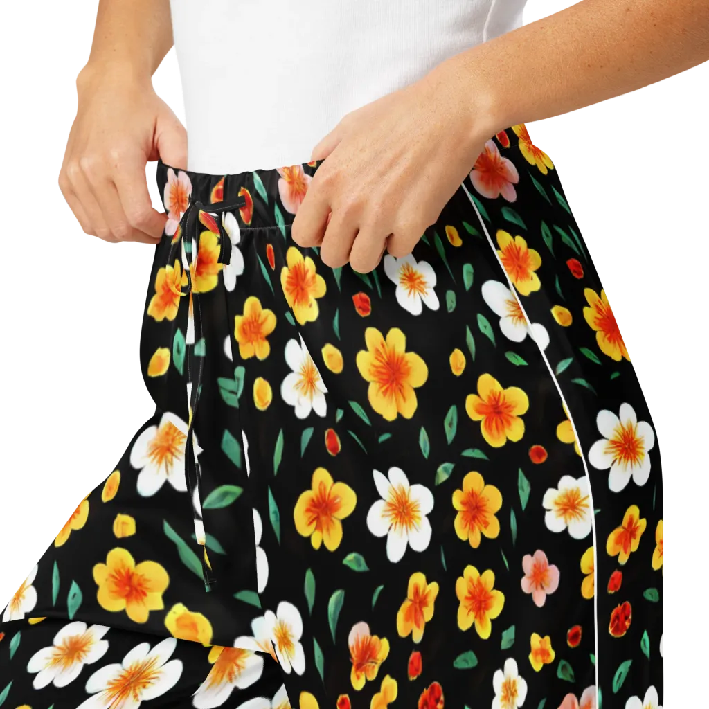 Sunlit Blossoms on Women's Pajama Pants — Product details