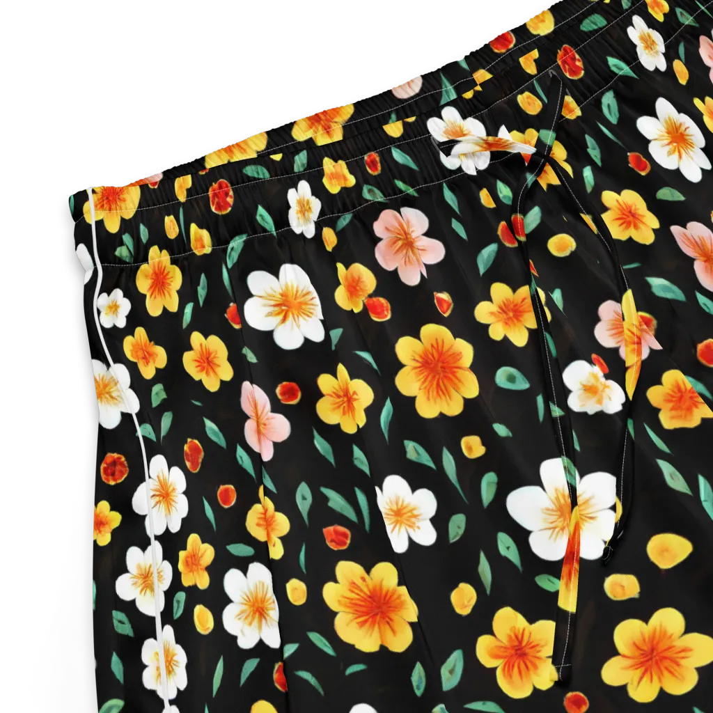 Sunlit Blossoms on Women's Pajama Shorts — Product details
