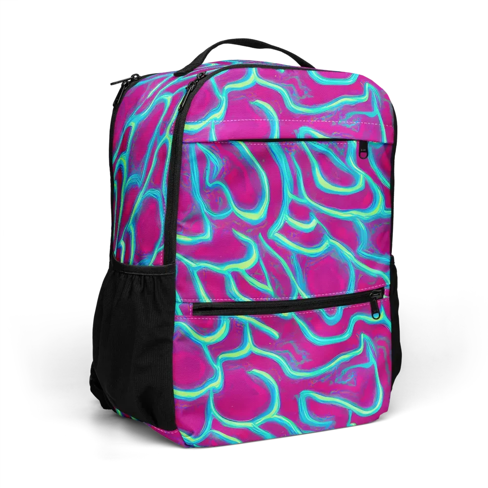 Neon Flux on Utility Backpack — Right Front