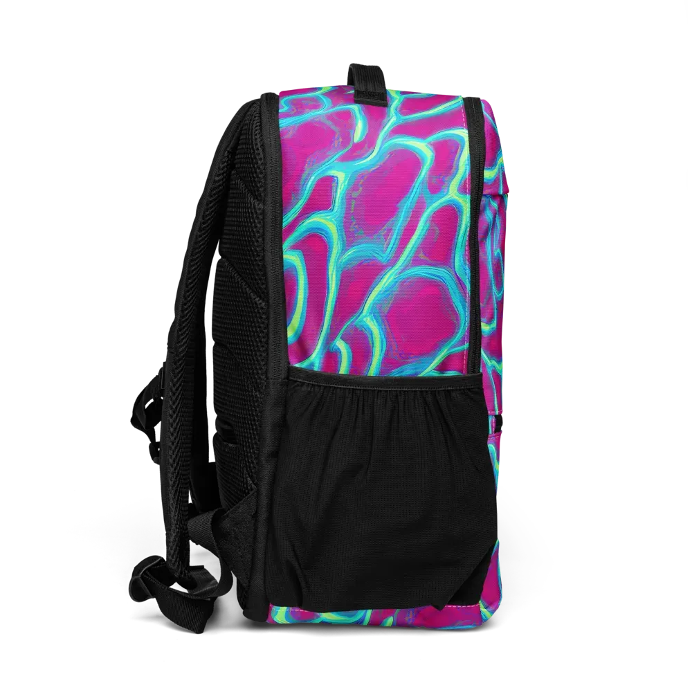 Neon Flux on Utility Backpack — Right