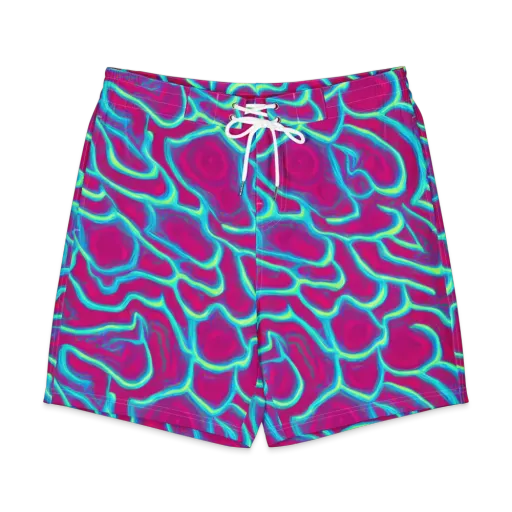 Neon Flux on a Men's Board Shorts
