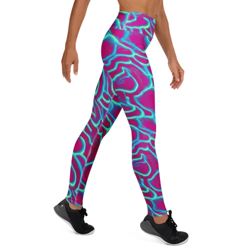 Neon Flux on a Yoga Leggings