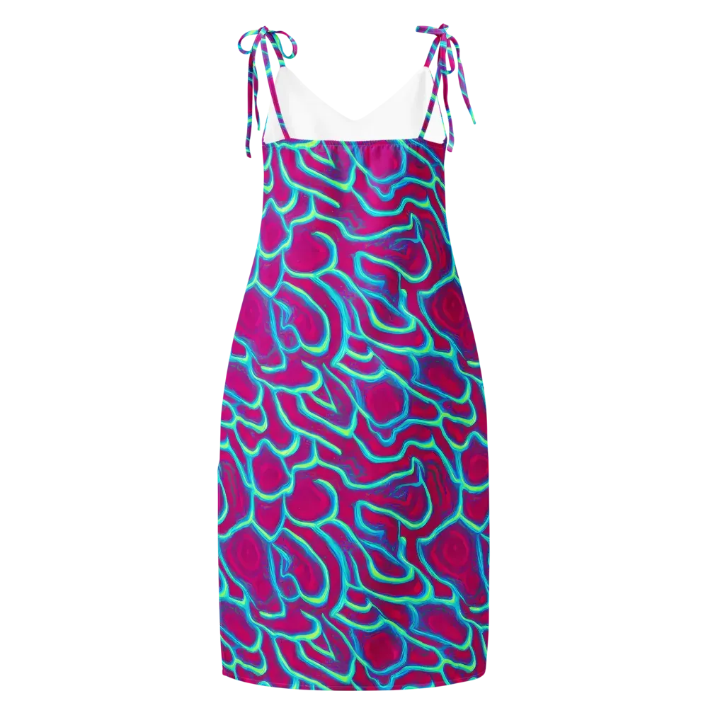 Neon Flux on Slip Dress — Back