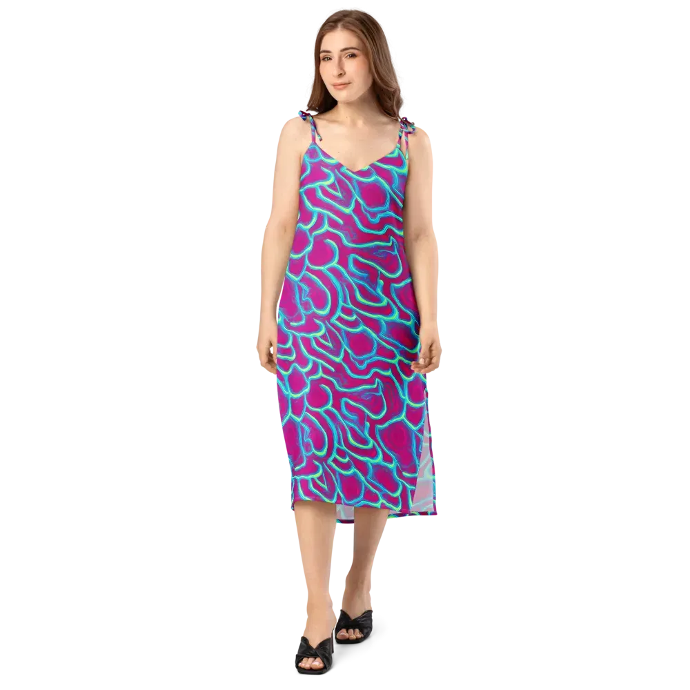 Neon Flux on Slip Dress — Front