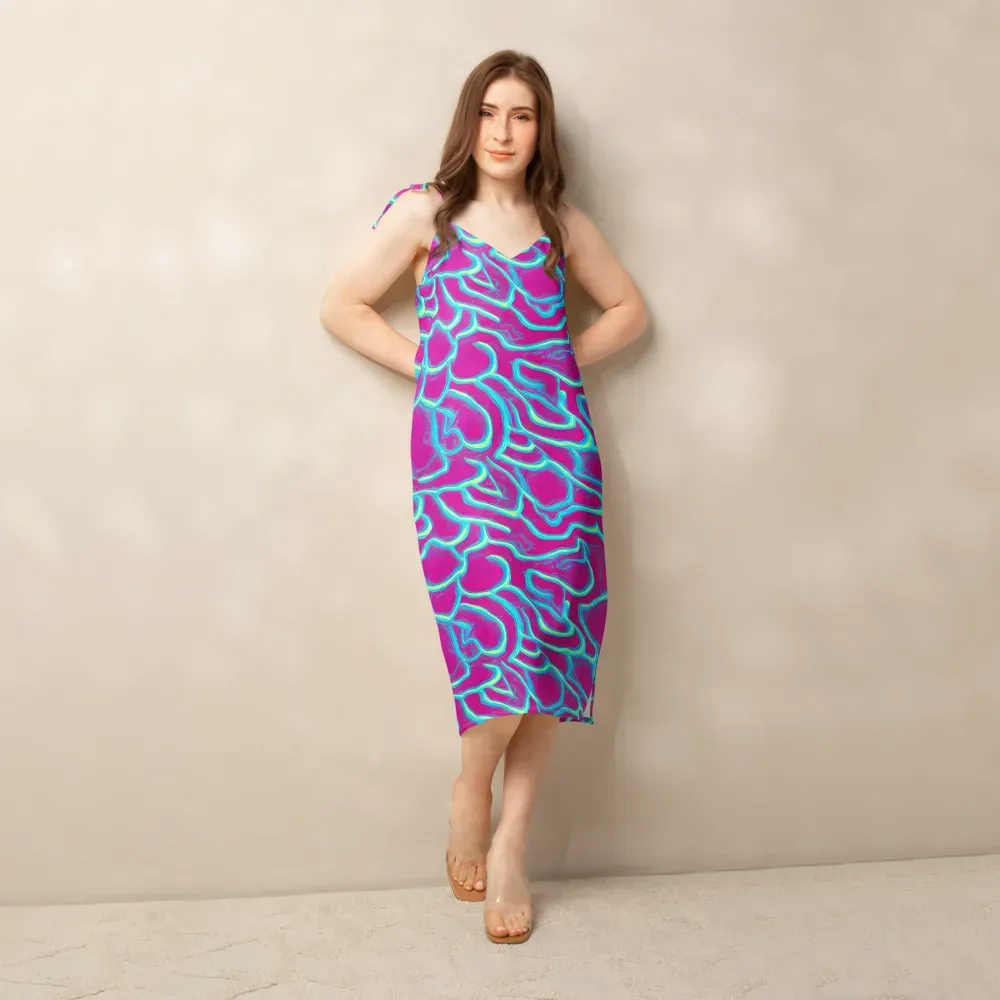 Neon Flux on Slip Dress — Front