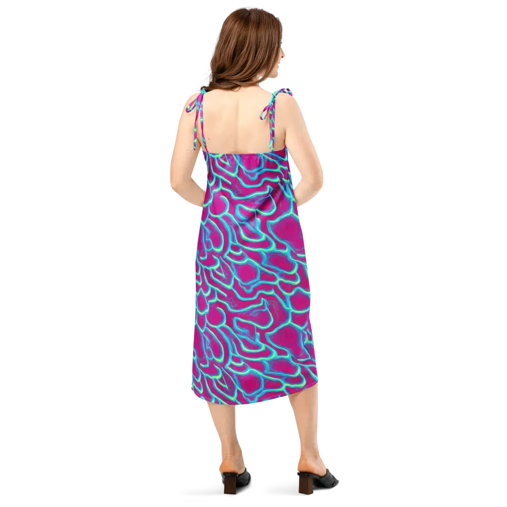 Neon Flux on Slip Dress — Back