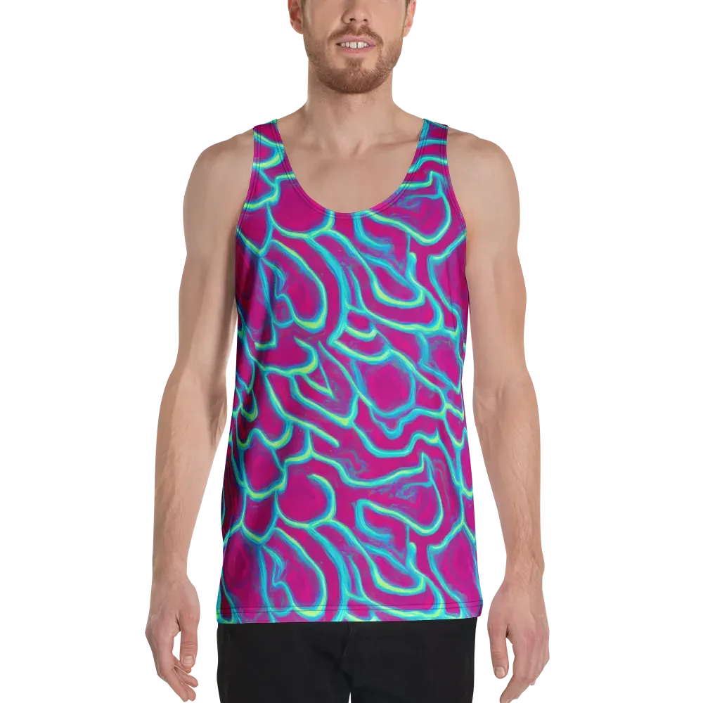Neon Flux on Men's Tank Top — Front