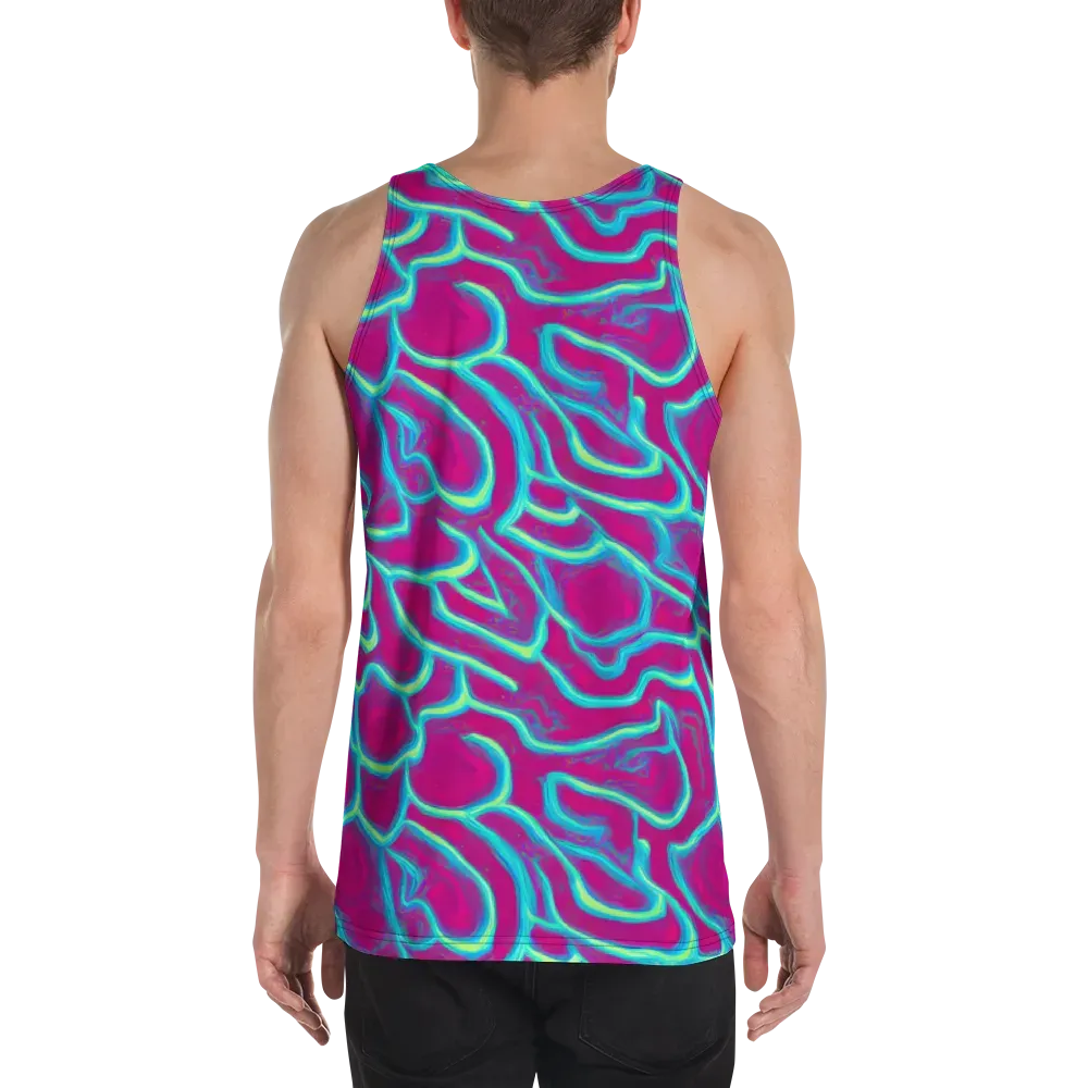 Neon Flux on Men's Tank Top — Back